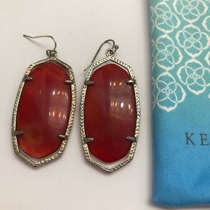 Kendra Scott red earrings